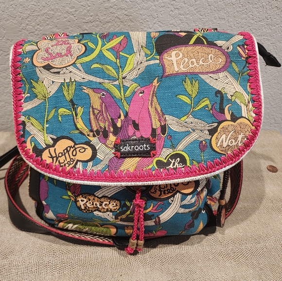 Sakroots Artist Circle Convertible Crossbody Backpack Shoulder Desert Spirit - Picture 2 of 10